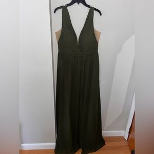 deep Olive Green Revelry Dress